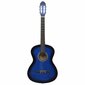 vidaXL 12-osainen klassinen kitara aloittelijan sarja sininen 4/4 39" hinta ja tiedot | Kitarat | hobbyhall.fi