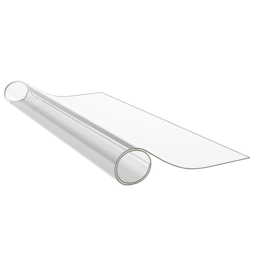 vidaXL Pöytäsuoja läpinäkyvä 80x80 cm 1,6 mm PVC hinta ja tiedot | Pöytäliinat, tabletit ja lautasliinat | hobbyhall.fi