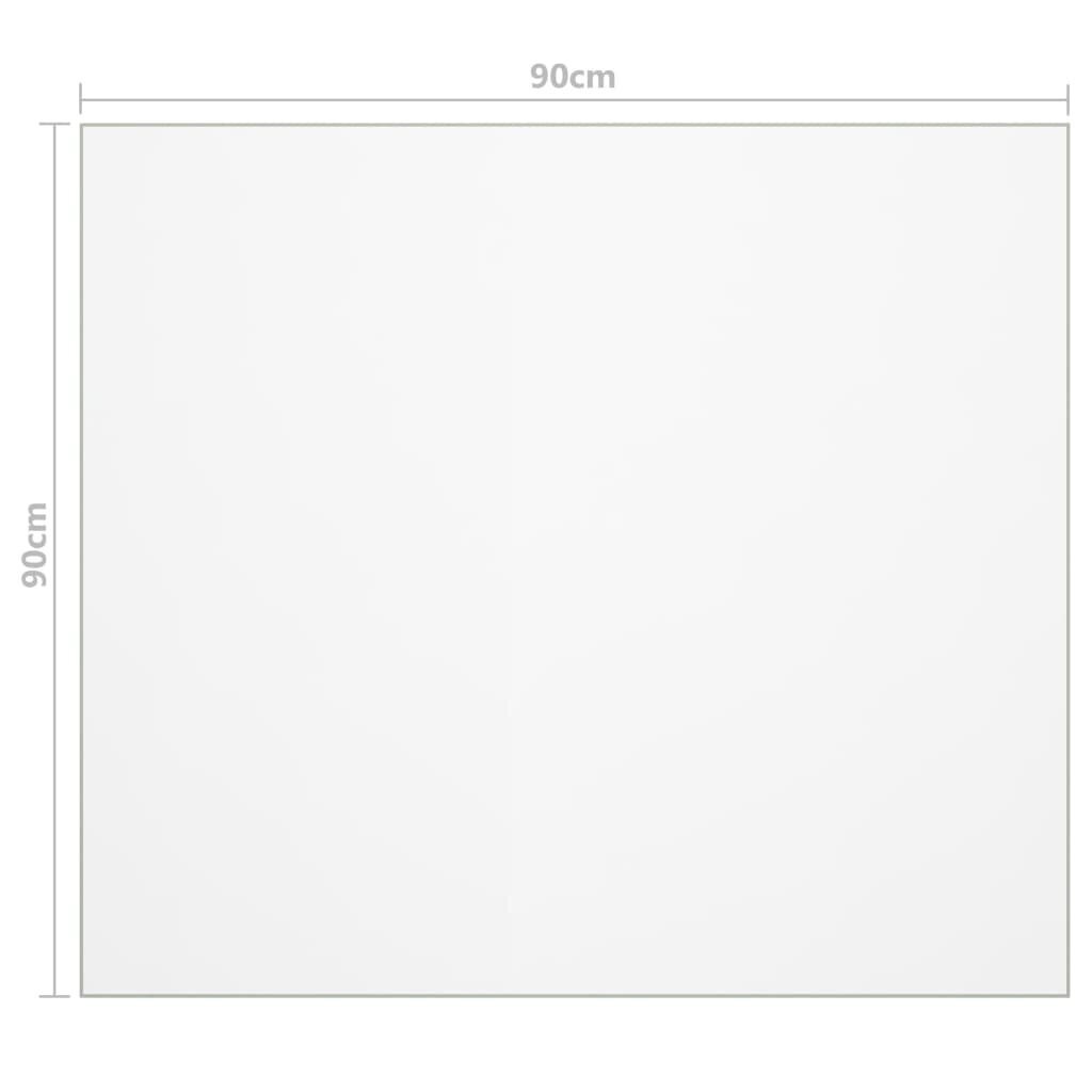 vidaXL Pöytäsuoja läpinäkyvä 90x90 cm 1,6 mm PVC hinta ja tiedot | Pöytäliinat, tabletit ja lautasliinat | hobbyhall.fi