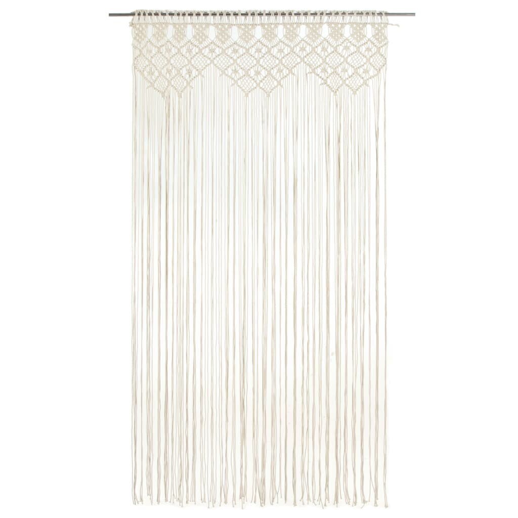 vidaXL Macrame verho 140x240 cm puuvilla hinta ja tiedot | Verhot | hobbyhall.fi