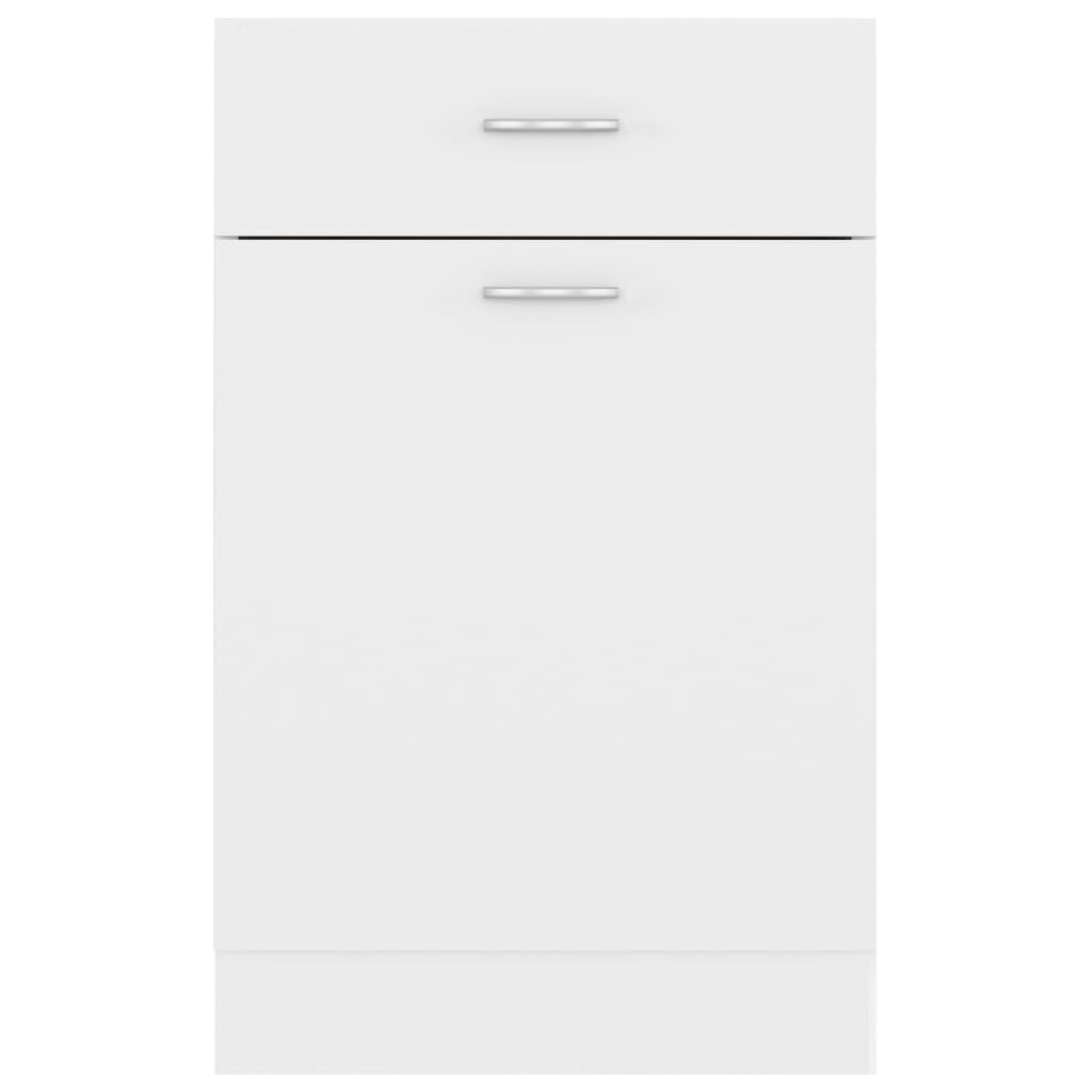 vidaXL Alalipastokaappi valkoinen 50x46x81,5 cm lastulevy hinta ja tiedot | Keittiön kaapit | hobbyhall.fi
