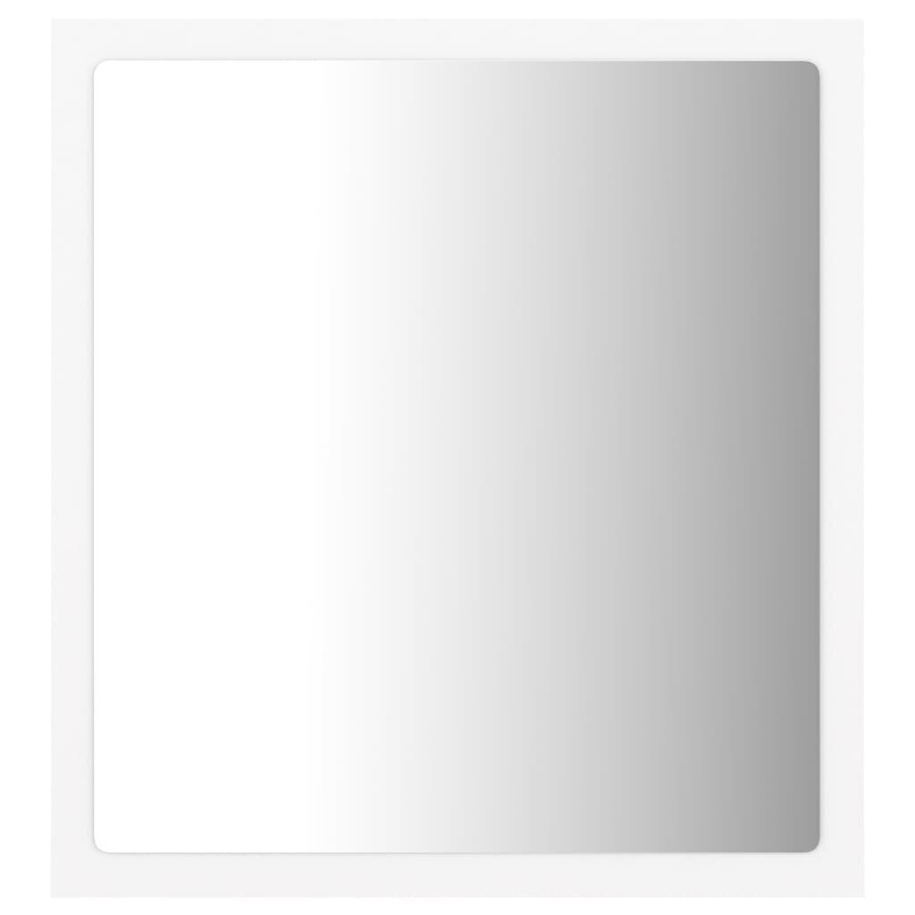 vidaXL LED-kylpyhuonepeili valkoinen 40x8,5x37 cm akryyli hinta ja tiedot | Kylpyhuonepeilit | hobbyhall.fi