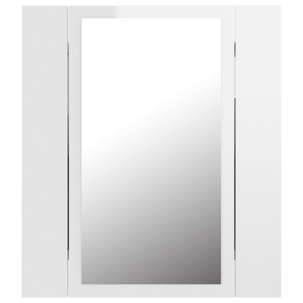 vidaXL Kylpyhuoneen LED peilikaappi korkeak. valk. 40x12x45 cm akryyli hinta ja tiedot | Kylpyhuonekaapit | hobbyhall.fi