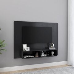 vidaXL TV-taso seinälle harmaa 120x23,5x90 cm lastulevy hinta ja tiedot | TV-tasot | hobbyhall.fi