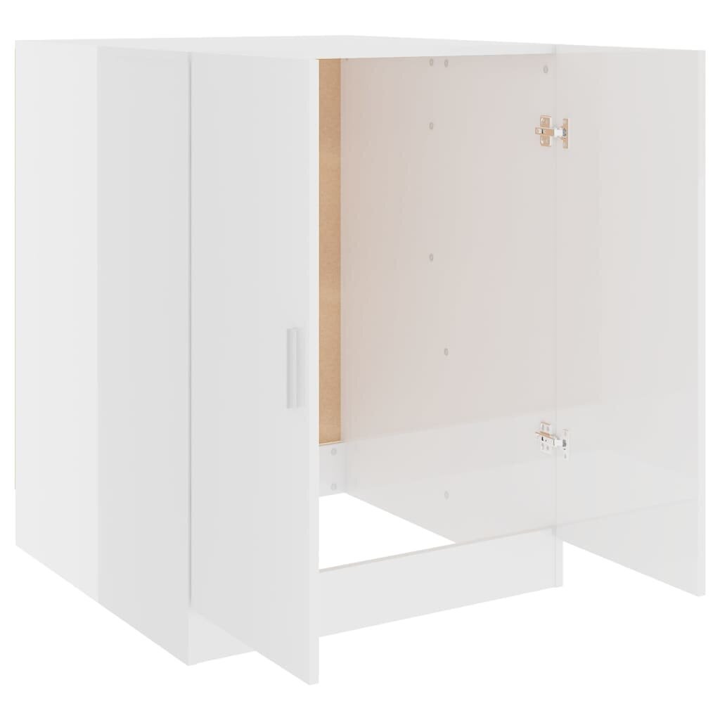 vidaXL Pesukonekaappi korkeakiilto valkoinen 71x71,5x91,5 cm hinta ja tiedot | Kylpyhuonekaapit | hobbyhall.fi