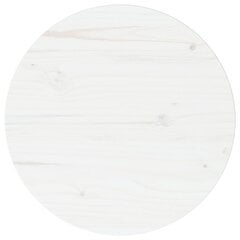 vidaXL Pöytälevy valkoinen Ø40x2,5 cm täysi mänty hinta ja tiedot | Pöytälevyt | hobbyhall.fi