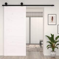 vidaXL Lato-ovi valkoinen 90x1,8x204,5 cm täysi mänty hinta ja tiedot | Sisäovet | hobbyhall.fi