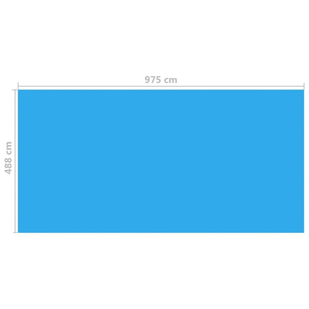 vidaXL Uima-altaan suoja sininen 975x488 cm PE hinta ja tiedot | Uima-allastarvikkeet | hobbyhall.fi