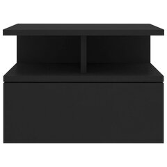 vidaXL Kelluvat yöpöydät 2 kpl musta 40x31x27 cm lastulevy hinta ja tiedot | Yöpöydät | hobbyhall.fi