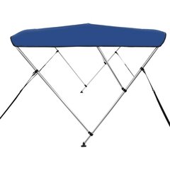 vidaXL 3-kaarinen bimini-kate sininen 183x160x137 cm hinta ja tiedot | Lisävarusteet veneisiin ja kajakkeihin | hobbyhall.fi