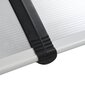 vidaXL Ovikatos musta 200x100 cm PC hinta ja tiedot | Katokset | hobbyhall.fi