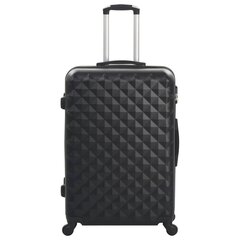 vidaXL Kovapintainen matkalaukkusetti 3 kpl musta ABS hinta ja tiedot | Matkalaukut ja -kassit | hobbyhall.fi