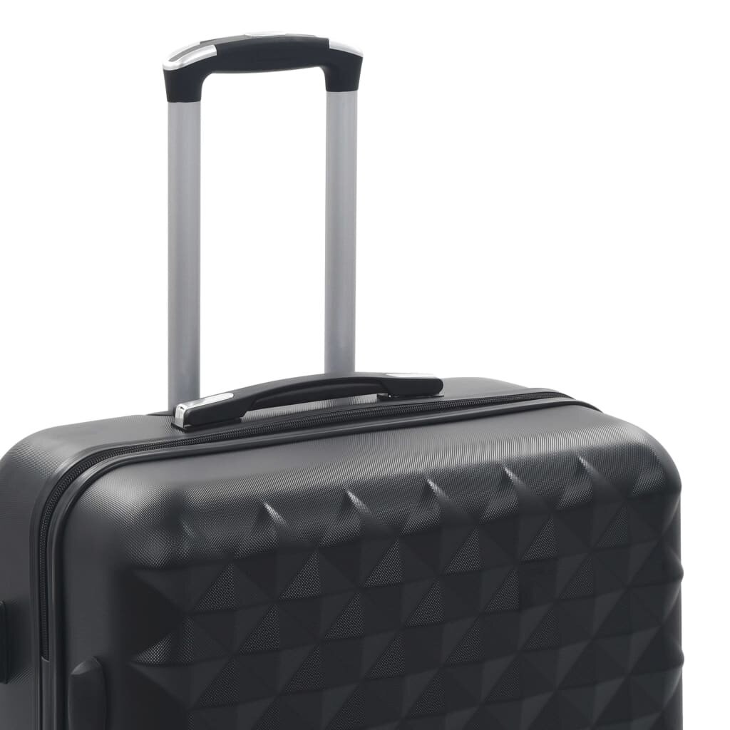 vidaXL Kovapintainen matkalaukkusetti 3 kpl musta ABS hinta ja tiedot | Matkalaukut ja -kassit | hobbyhall.fi