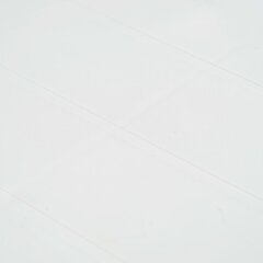vidaXL Puutarhapöytä rottinkityylinen muovi 220x90x72 cm valkoinen hinta ja tiedot | Puutarhapöydät | hobbyhall.fi