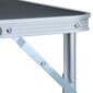 vidaXL Kokoontaitettava retkipöytä harmaa alumiini 60x45 cm hinta ja tiedot | Retkeilyvarusteet | hobbyhall.fi