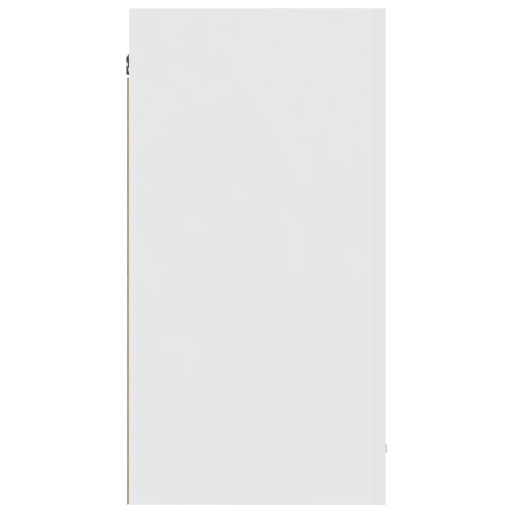 vidaXL Seinäkaappi korkeakiilto valkoinen 80x31x60 cm lastulevy hinta ja tiedot | Keittiön kaapit | hobbyhall.fi