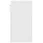 vidaXL Seinäkaappi korkeakiilto valkoinen 80x31x60 cm lastulevy hinta ja tiedot | Keittiön kaapit | hobbyhall.fi