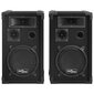 vidaXL Passiiviset Hi-Fi-lavakaiuttimet 2 kpl 800 W musta hinta ja tiedot | Kaiuttimet | hobbyhall.fi