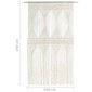 vidaXL Macrame verho 140x240 cm puuvilla hinta ja tiedot | Verhot | hobbyhall.fi