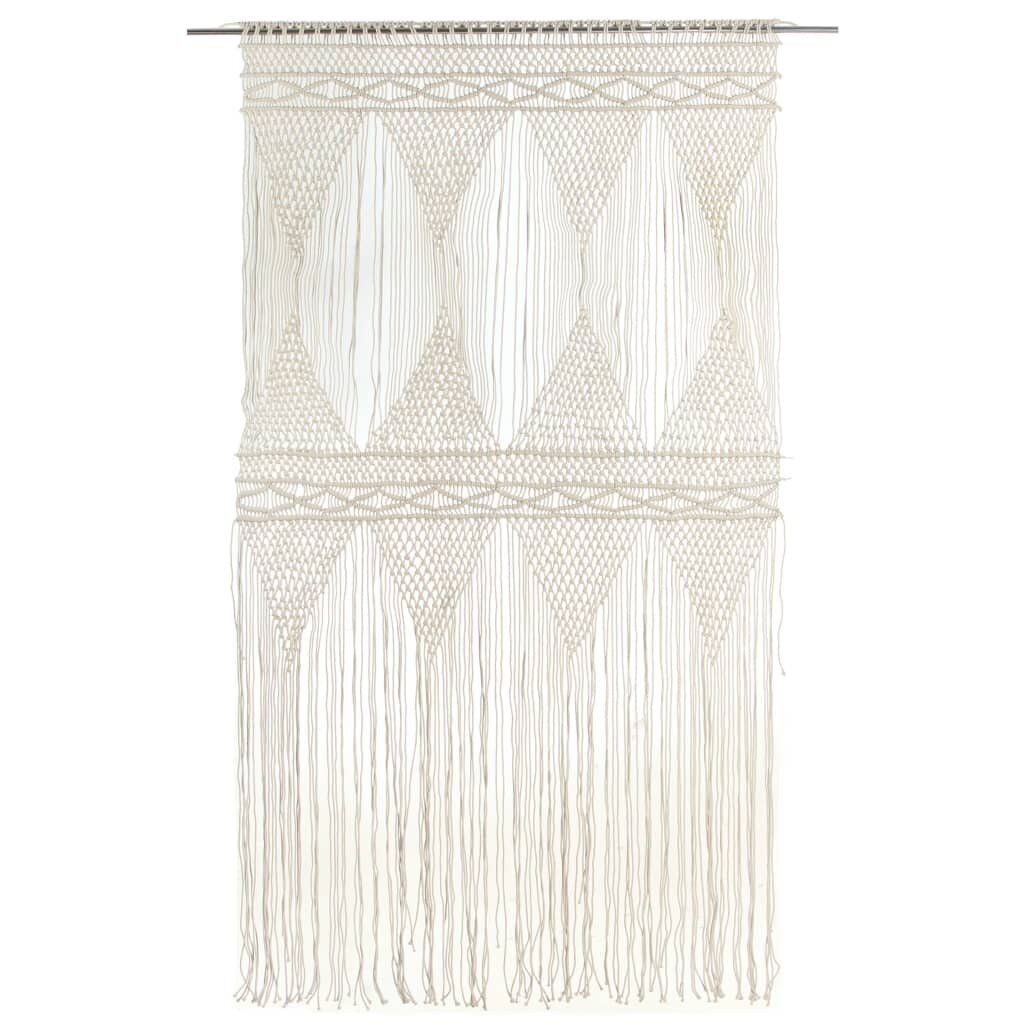 vidaXL Macrame verho 140x240 cm puuvilla hinta ja tiedot | Verhot | hobbyhall.fi