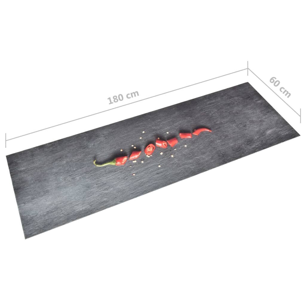 vidaXL Keittiön pestävä lattiamatto Pepper 60x180 cm hinta ja tiedot | Isot matot | hobbyhall.fi