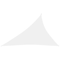 vidaXL Aurinkopurje Oxford-kangas kolmio 3x4x5 m valkoinen hinta ja tiedot | Aurinkovarjot ja markiisit | hobbyhall.fi