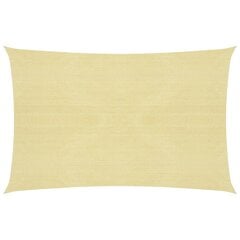 vidaXL Aurinkopurje 160 g/m² beige 2x3 m HDPE hinta ja tiedot | Aurinkovarjot ja markiisit | hobbyhall.fi