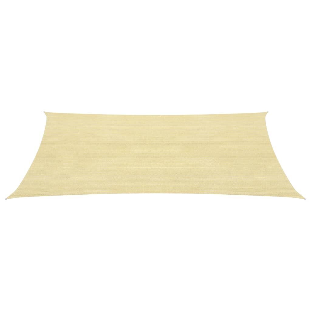 vidaXL Aurinkopurje 160 g/m² beige 2x3 m HDPE hinta ja tiedot | Aurinkovarjot ja markiisit | hobbyhall.fi