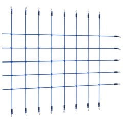 vidaXL Kiipeilyverkko 200x150 cm sininen hinta ja tiedot | Liukumäet | hobbyhall.fi