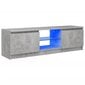 vidaXL TV-taso LED-valoilla betoninharmaa 120x30x35,5 cm hinta ja tiedot | TV-tasot | hobbyhall.fi