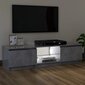 vidaXL TV-taso LED-valoilla betoninharmaa 120x30x35,5 cm hinta ja tiedot | TV-tasot | hobbyhall.fi