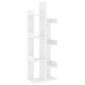 vidaXL Kirjahylly valkoinen 48x25,5x140 cm lastulevy hinta ja tiedot | Hyllyt | hobbyhall.fi