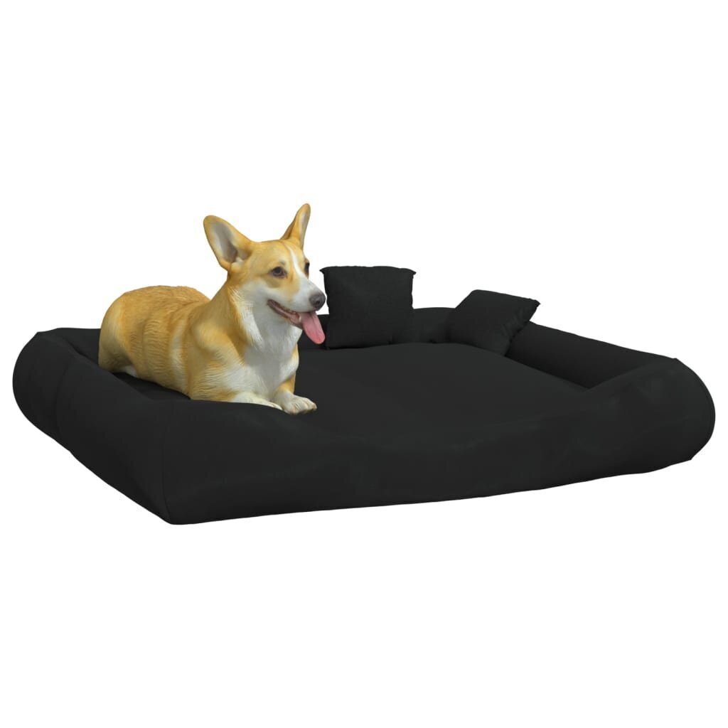 vidaXL Koiran sänky tyynyillä musta 115x100x20 cm Oxford kangas hinta ja tiedot | Pedit ja pesät | hobbyhall.fi