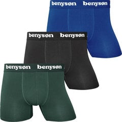 Miesten bokserit Benyson, 3 kpl pakkauksessa, valmistettu bambusta hinta ja tiedot | Miesten alushousut | hobbyhall.fi