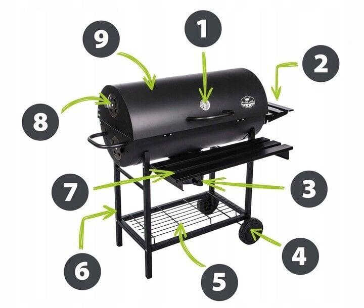 Puuhiiligrilli Five-Star Grill&Chill puuhiiligrilli 71 x 35 cm hinta ja tiedot | Grillit | hobbyhall.fi