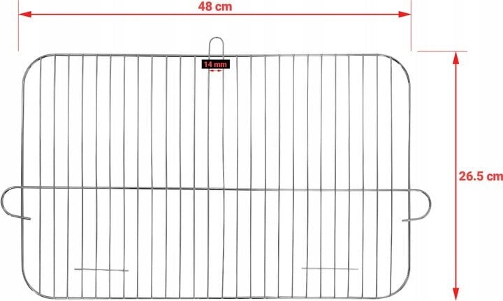 Puuhiiligrilli Fluxar KP105 48 x 26,5 cm hinta ja tiedot | Grillit | hobbyhall.fi