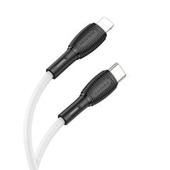 Kaapeli USB Borofone BX86 Advantage PD Type-C to Lightning 1.0 m valkoinen hinta ja tiedot | Puhelinkaapelit | hobbyhall.fi