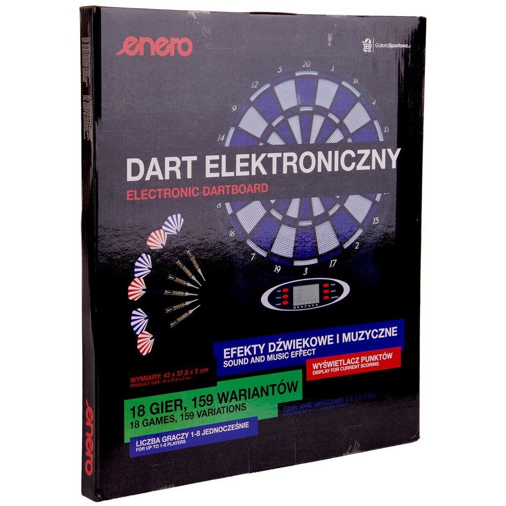 Elektroninen tikkataulu, 43 cm hinta ja tiedot | Darts | hobbyhall.fi