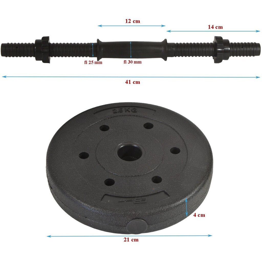 Painot, Eb Fit, 11 kg hinta ja tiedot | Käsipainot, kahvakuulat ja voimaharjoittelu | hobbyhall.fi