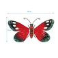 Koristeellinen perhonen, 26 cm, punainen hinta ja tiedot | Sisustustuotteet | hobbyhall.fi