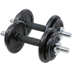 Painot kotelon kanssa, Eb Fit, 19 kg, 2x9,5 kg hinta ja tiedot | Käsipainot, kahvakuulat ja voimaharjoittelu | hobbyhall.fi