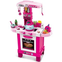 Lasten keittiö, 64x29x87, vaaleanpunainen hinta ja tiedot | Tyttöjen lelut | hobbyhall.fi