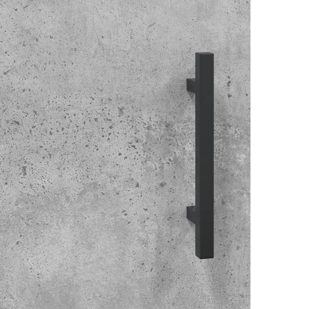 vidaXL Kaappi betoninharmaa 69,5x31x115 cm tekninen puu hinta ja tiedot | Lipastot | hobbyhall.fi