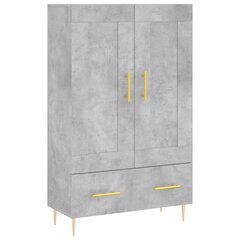 vidaXL Kaappi betoninharmaa 69,5x31x115 cm tekninen puu hinta ja tiedot | Lipastot | hobbyhall.fi