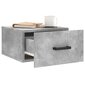 vidaXL Seinäkiinnitettävät yöpöydät 2 kpl betoninharmaa 35x35x20 cm hinta ja tiedot | Yöpöydät | hobbyhall.fi