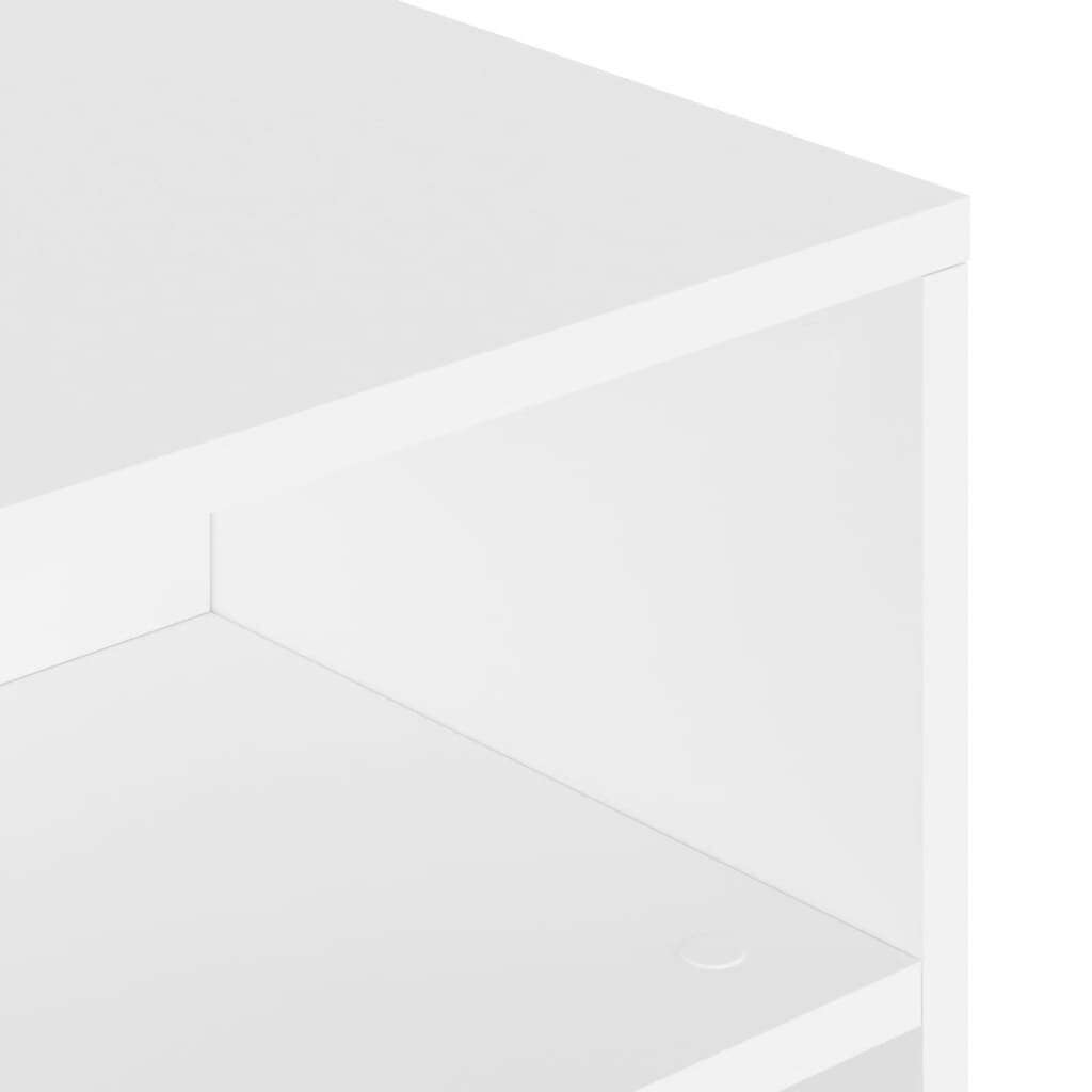 vidaXL Sohvapöytä valkoinen 90x55x42,5 cm tekninen puu hinta ja tiedot | Sohvapöydät | hobbyhall.fi