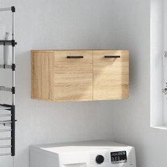 vidaXL Seinäkaappi Sonoma-tammi 60x36,5x35 cm tekninen puu hinta ja tiedot | Kylpyhuonekaapit | hobbyhall.fi