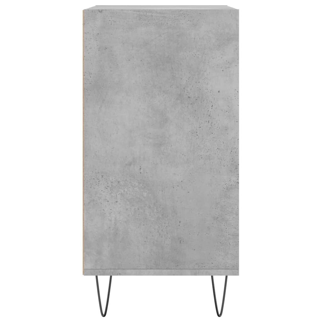 vidaXL Senkki betoninharmaa 57x35x70 cm tekninen puu hinta ja tiedot | Olohuoneen kaapit ja lipastot | hobbyhall.fi