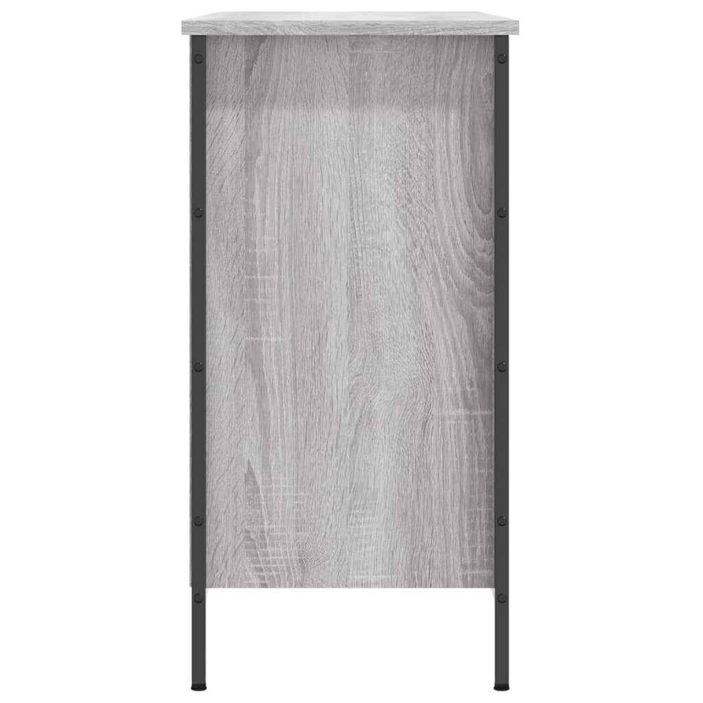 vidaXL Kenkäkaappi harmaa Sonoma 100x35x70 cm tekninen puu hinta ja tiedot | Kenkäkaapit ja -hyllyt | hobbyhall.fi