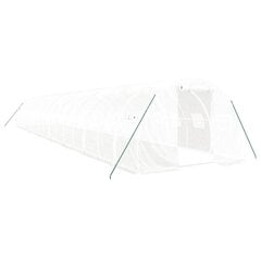 vidaXL Kasvihuone teräsrungolla valkoinen 48 m² 16x3x2 m hinta ja tiedot | Kasvihuoneet | hobbyhall.fi